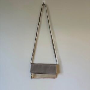 Gap Pink, Gray, Beige Leather Crossbody Purse